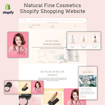 Natural Fine Cosmetics Shopify Shopping Website
