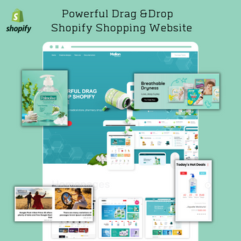 Powerful Drag & Drop Shopify Shopping Website
