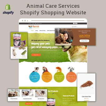 Animal Care Services Shopify Shopping Website