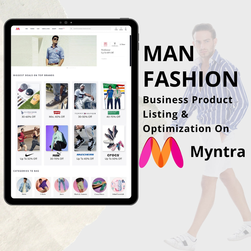 Men's Fashion Business Product Listing & Optimization On Myntra