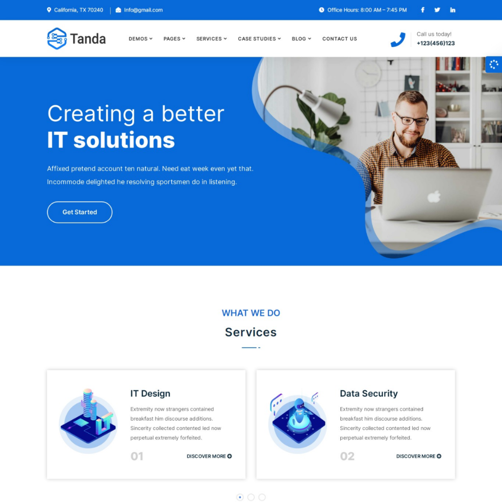 Consulting & Better IT Solution WordPress Responsive Website