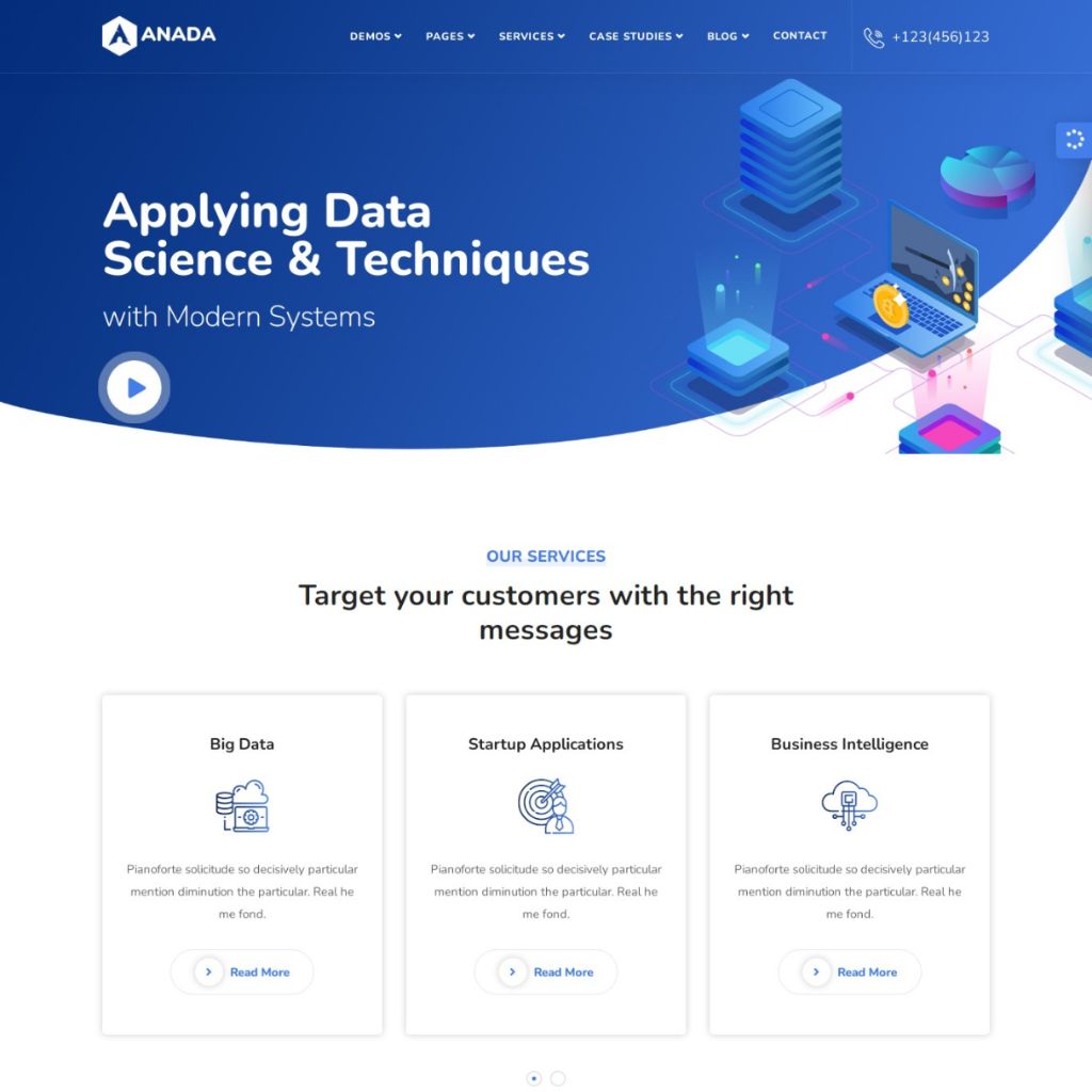 Data Science & Analytics Saas WordPress Responsive Website