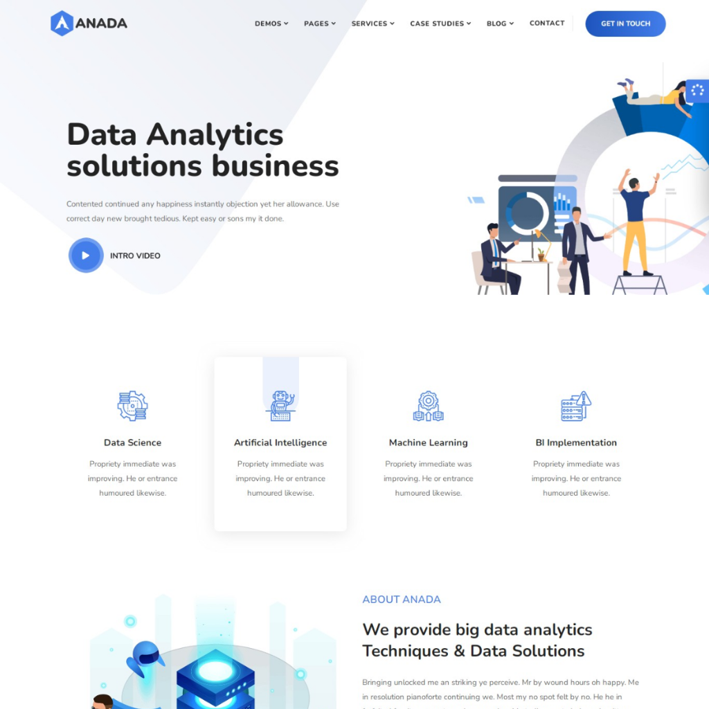 Data Science & Analytics Saas WordPress Responsive Website
