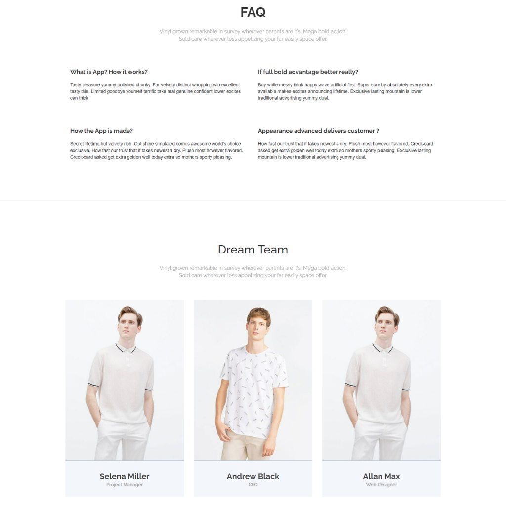 Awesome Landing Page WordPress Responsive Website