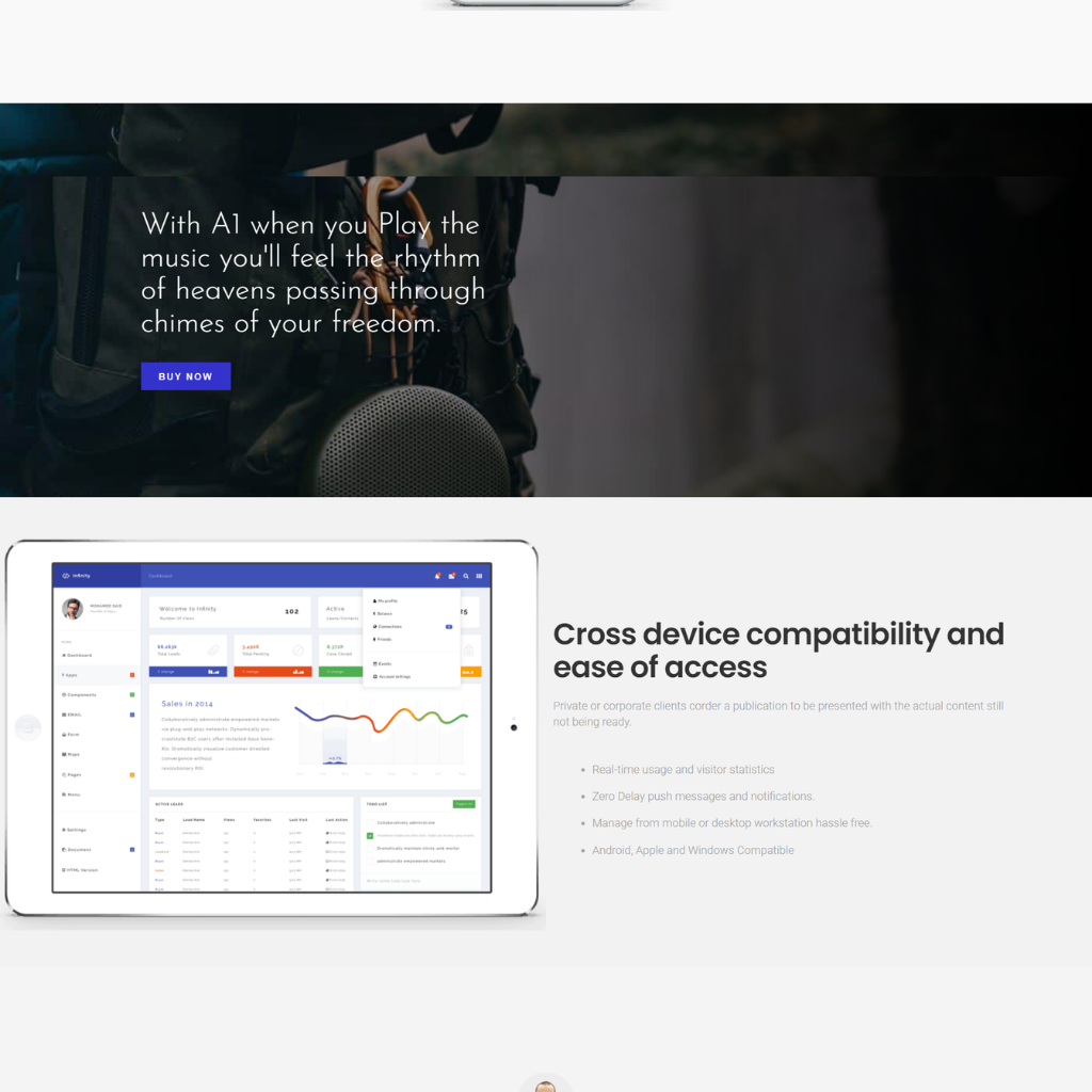 One page WordPress WordPress Responsive Website