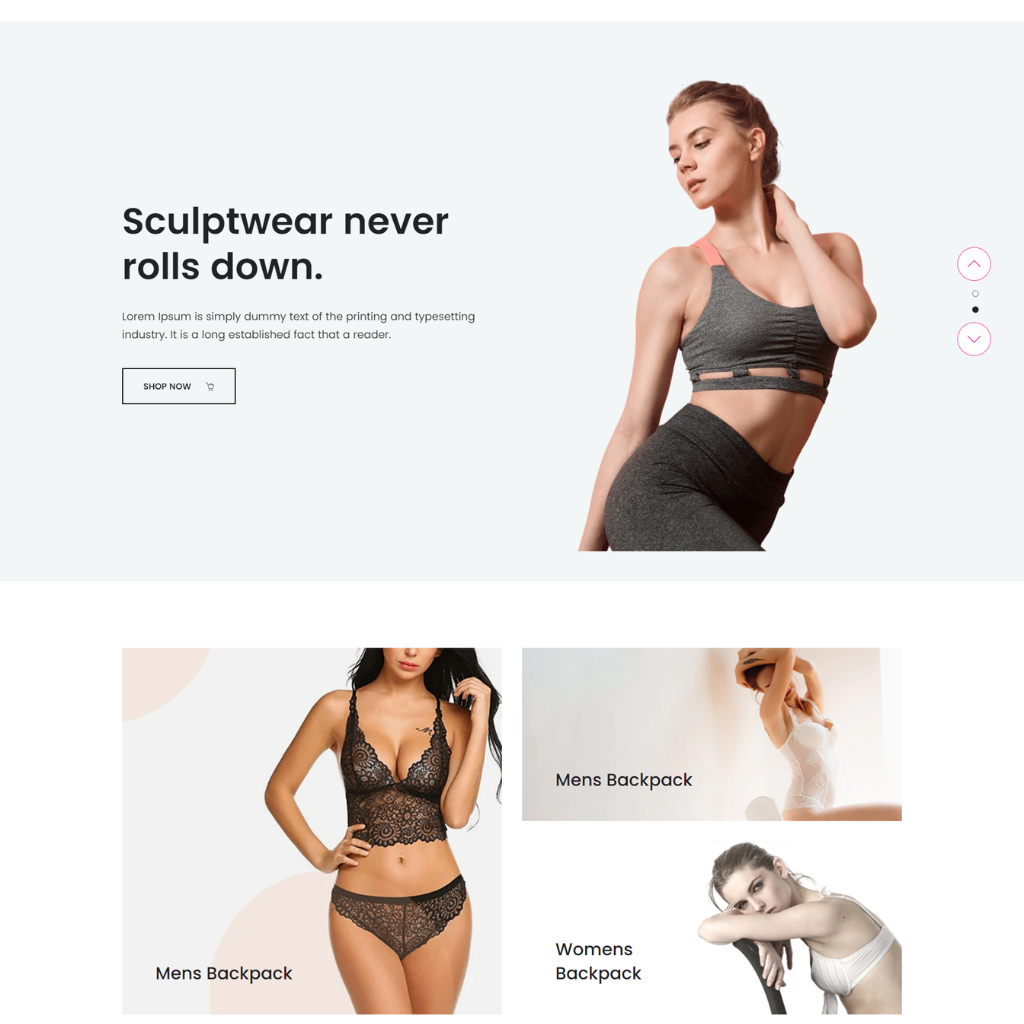 Shapewear Product Shopify Shopping Website
