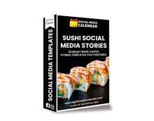 30 Ultimate Sushi Social Media Stories Canva Templates
