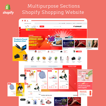 Multipurpose Sections Shopify Shopping Website