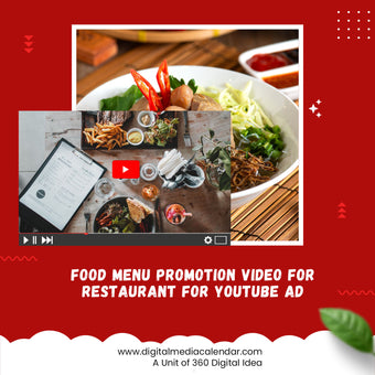 Get Customize Youtube Ads Video for Restaurant& Hotel
