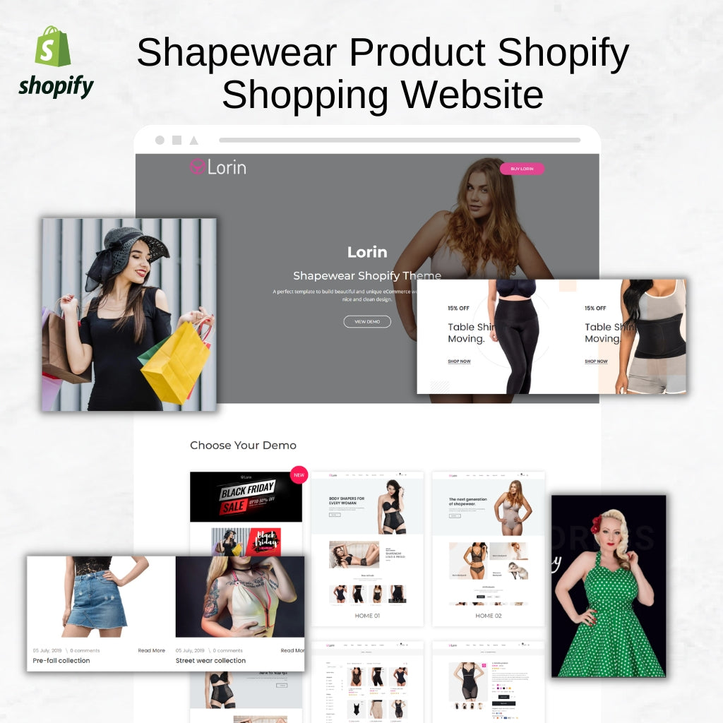 Shapewear Product Shopify Shopping Website
