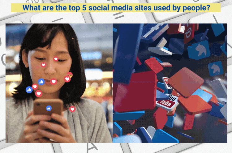 What are the top 5 social media sites used by people?