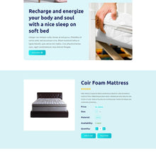 Bed and Pillow Store Shopify Shopping Website