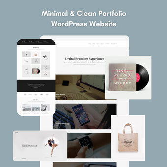 Minimal & Clean Portfolio WordPress Website