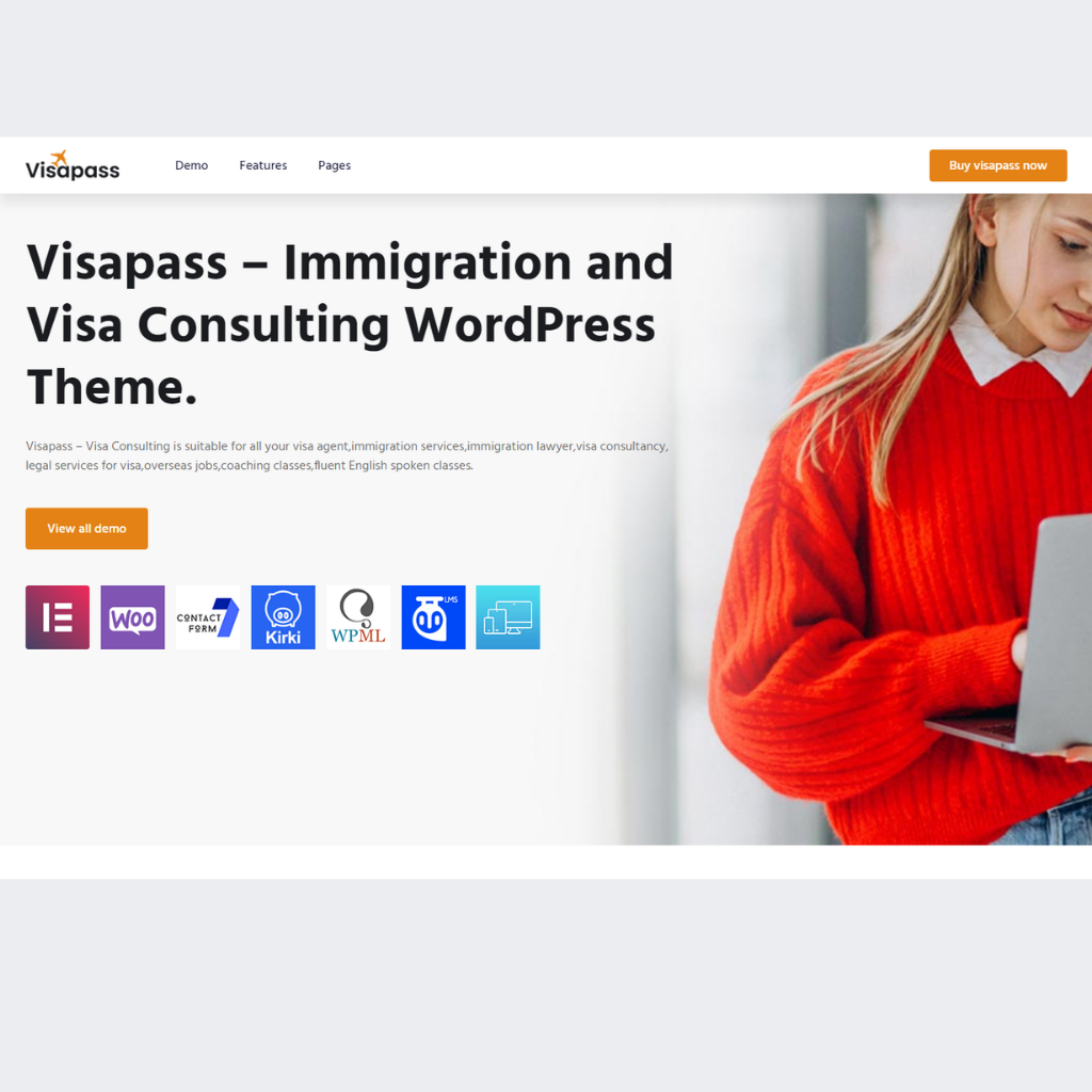 Immigration and Visa Consulting WordPress Responsive Website