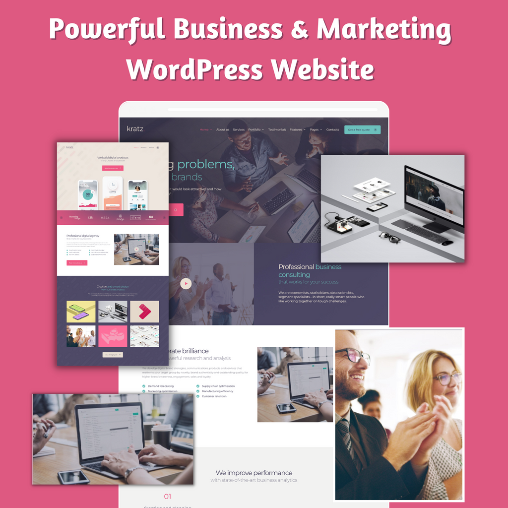 Powerful Business & Marketing WordPress Responsive Website