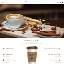 Coffee, Tea & Cake Shopify Shopping Website