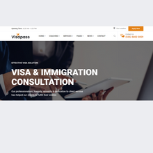 Immigration and Visa Consulting WordPress Responsive Website