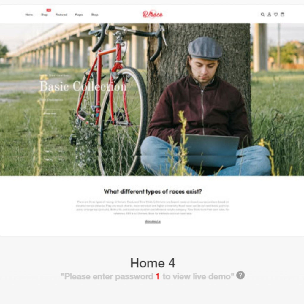 Bicycle Store Responsive Shop Shopify Shopping Website