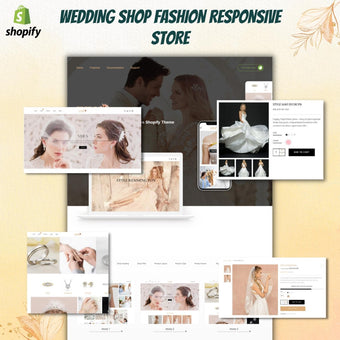 Wedding Shop Fashion Responsive Store Shopify Shopping Website