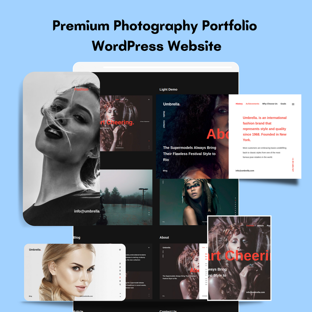 Premium Photography Portfolio WordPress Website