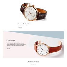 Minimal & Clean Watch Store Shopify Shopping Website