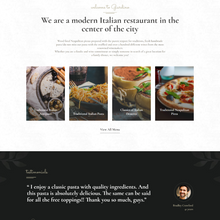 Modern Italian Restaurant WordPress Responsive Website