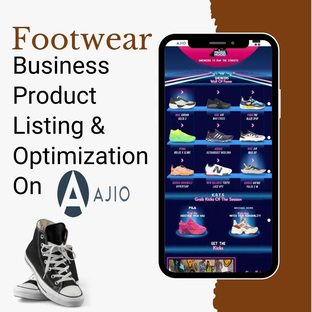 Footwear Business Product Listing & Optimization On Ajio