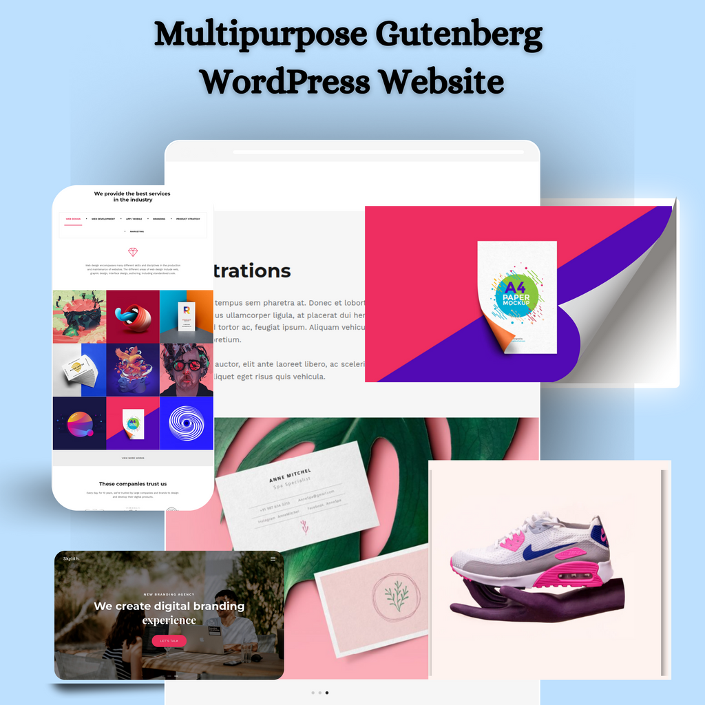 Multipurpose Gutenberg WordPress Website