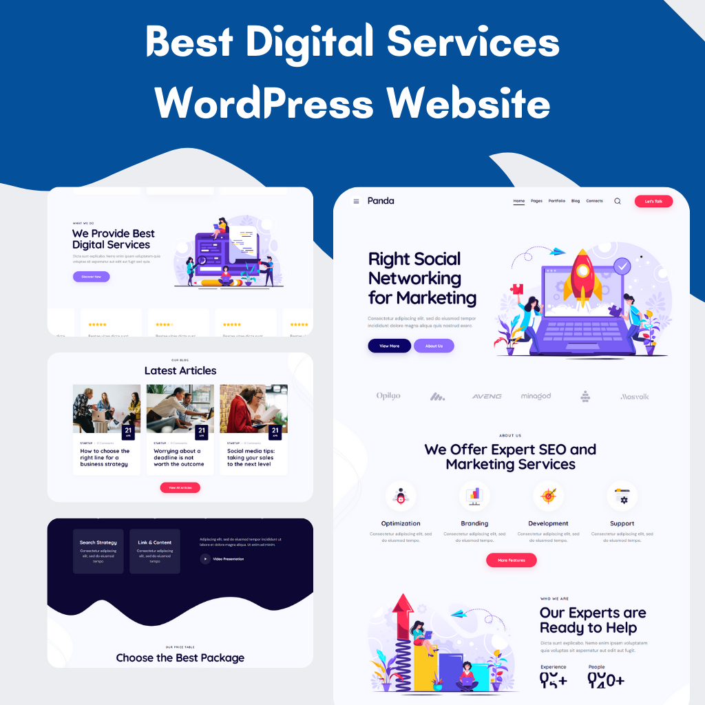 Best Digital Services WordPress Responsive Website