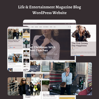Life & Entertainment Magazine Blog WordPress Responsive Website
