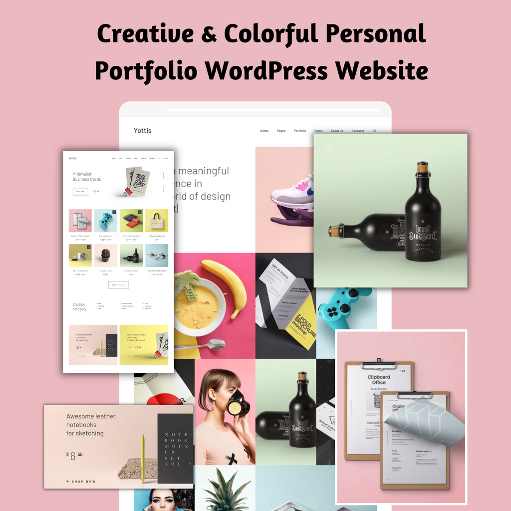Creative & Colorful Personal WordPress Responsive Website