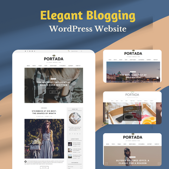 Elegant Blogging WordPress Responsive Website