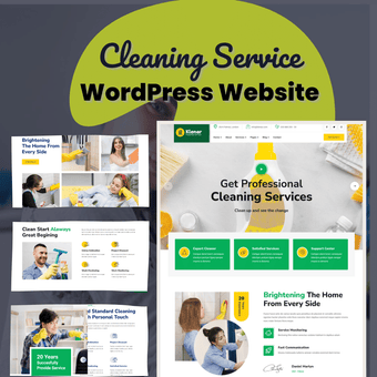 Cleaning Services WordPress Responsive Website