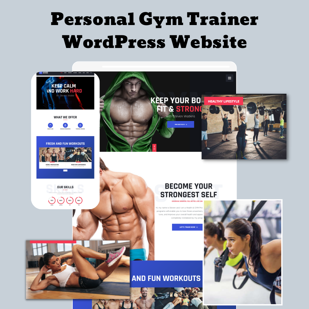 Personal Gym Trainer WordPress Responsive Website