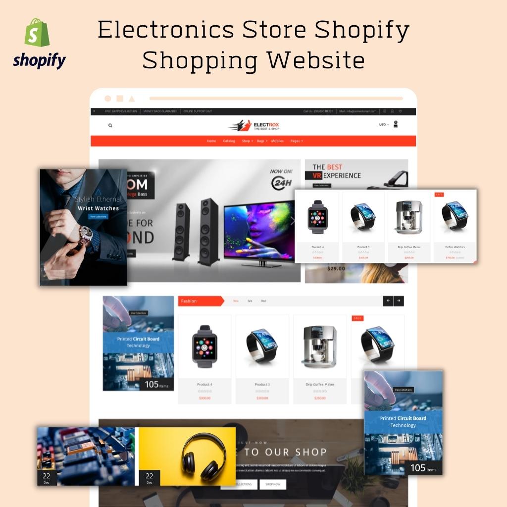 Electronics Store Shopify Shopping Website