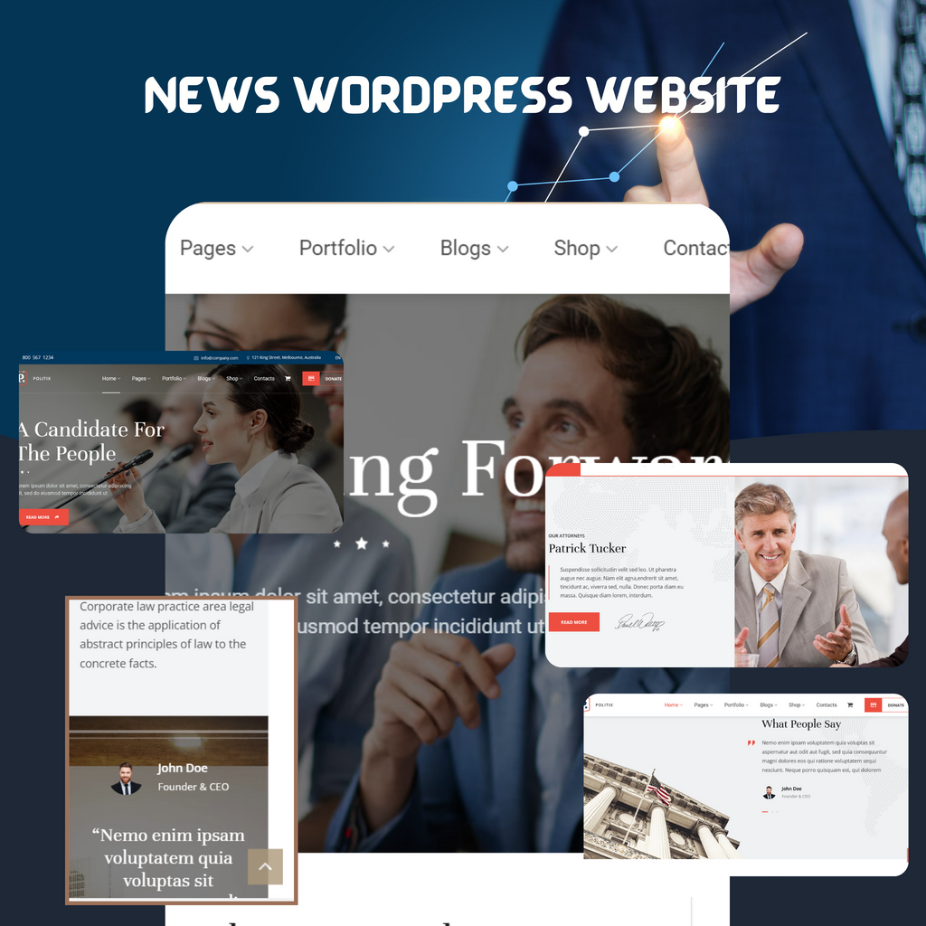 NEWS WordPress Responsive Website