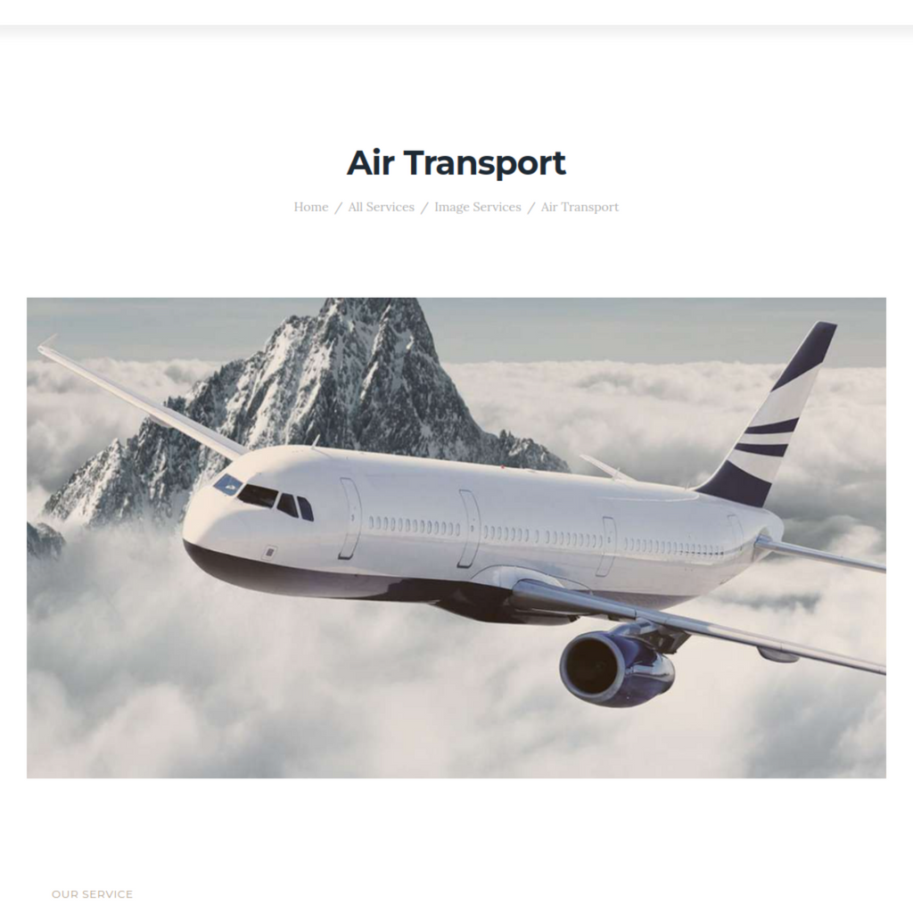 Logistics & Shipment Transportation WordPress Website
