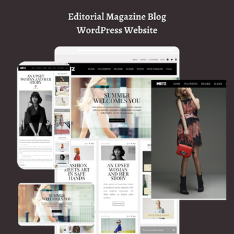 Editorial Magazine Blog WordPress Responsive Website
