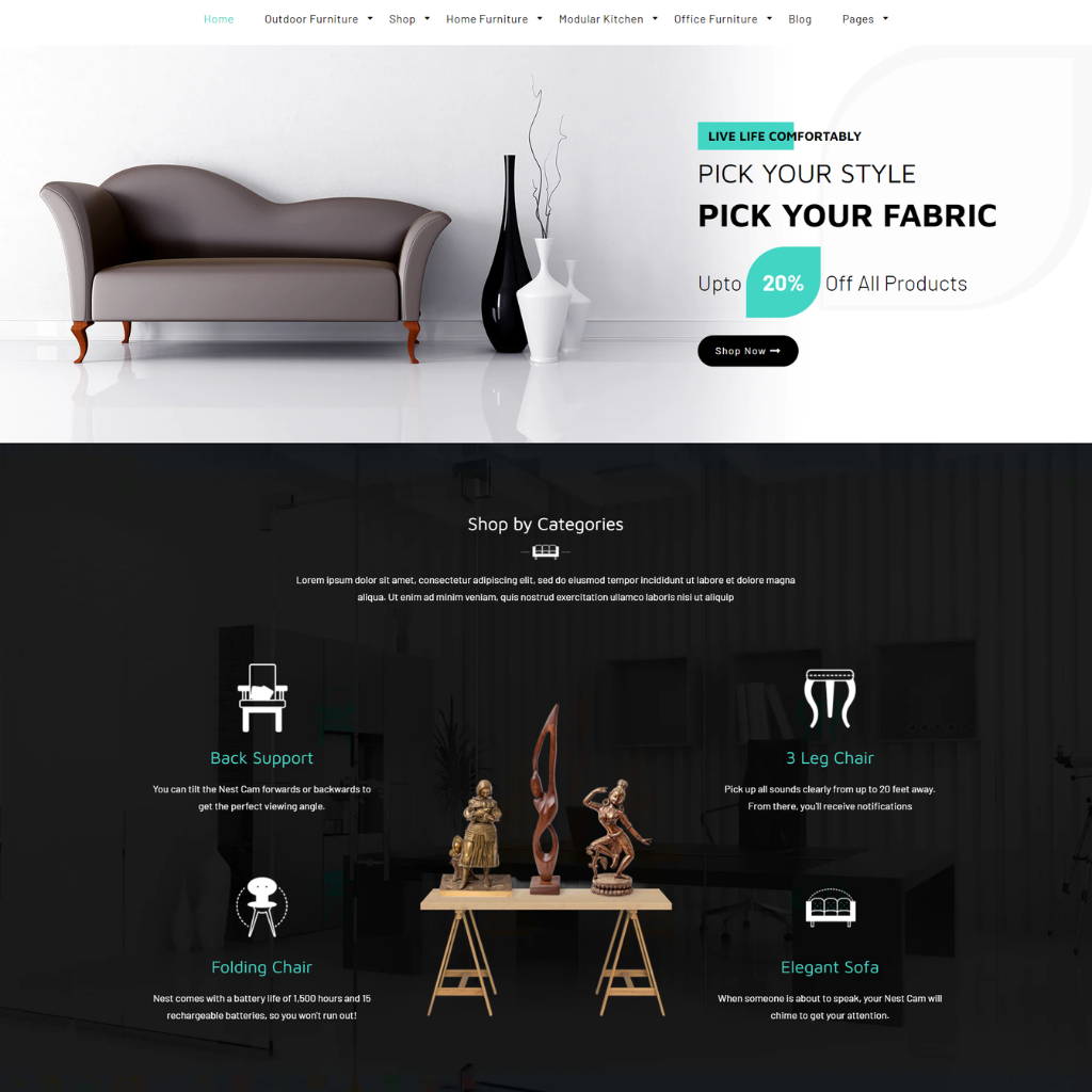 Furniture Store Shopify Shopping Website