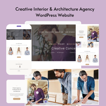 Creative Interior & Architecture Agency WordPress Responsive Website