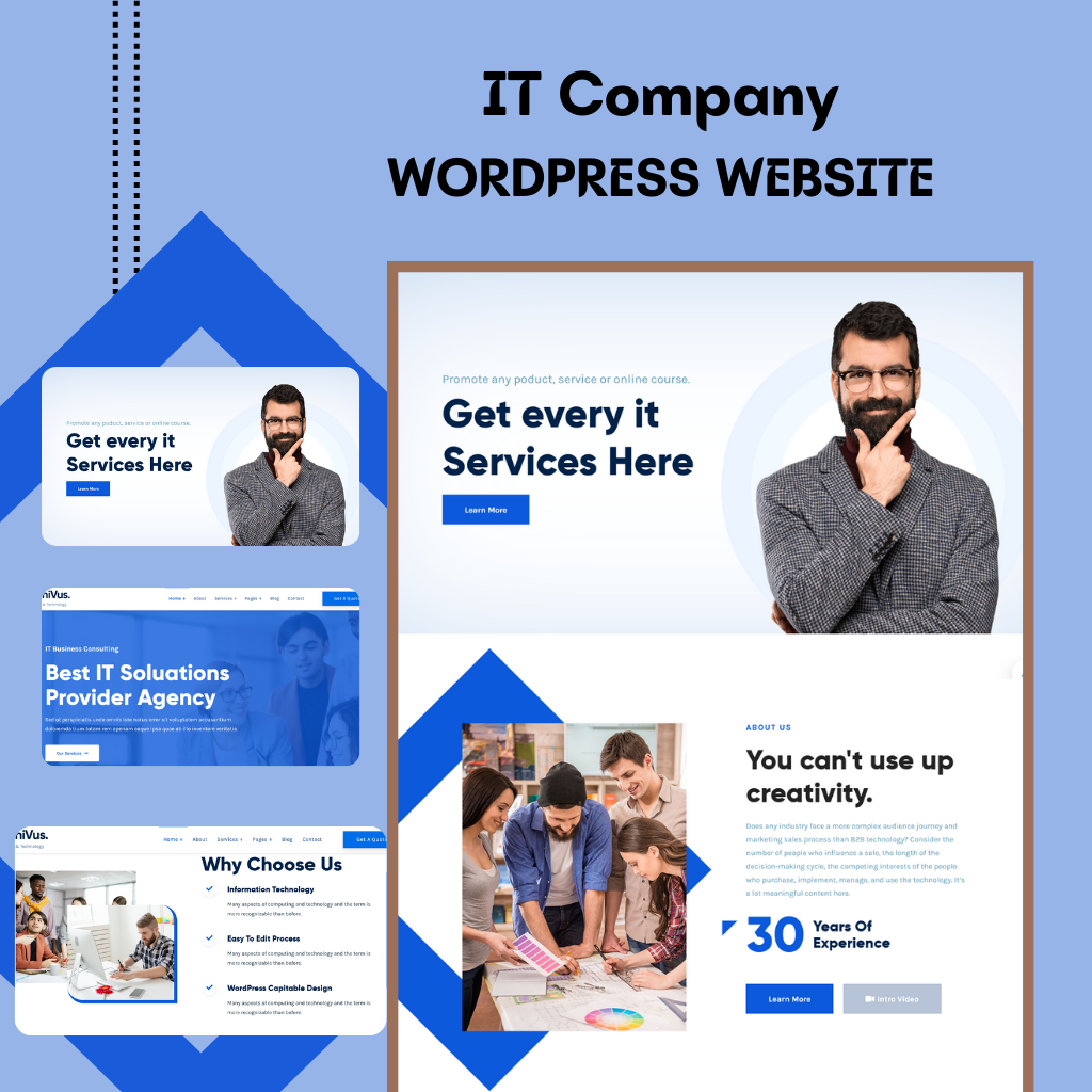IT Company WordPress Responsive Website