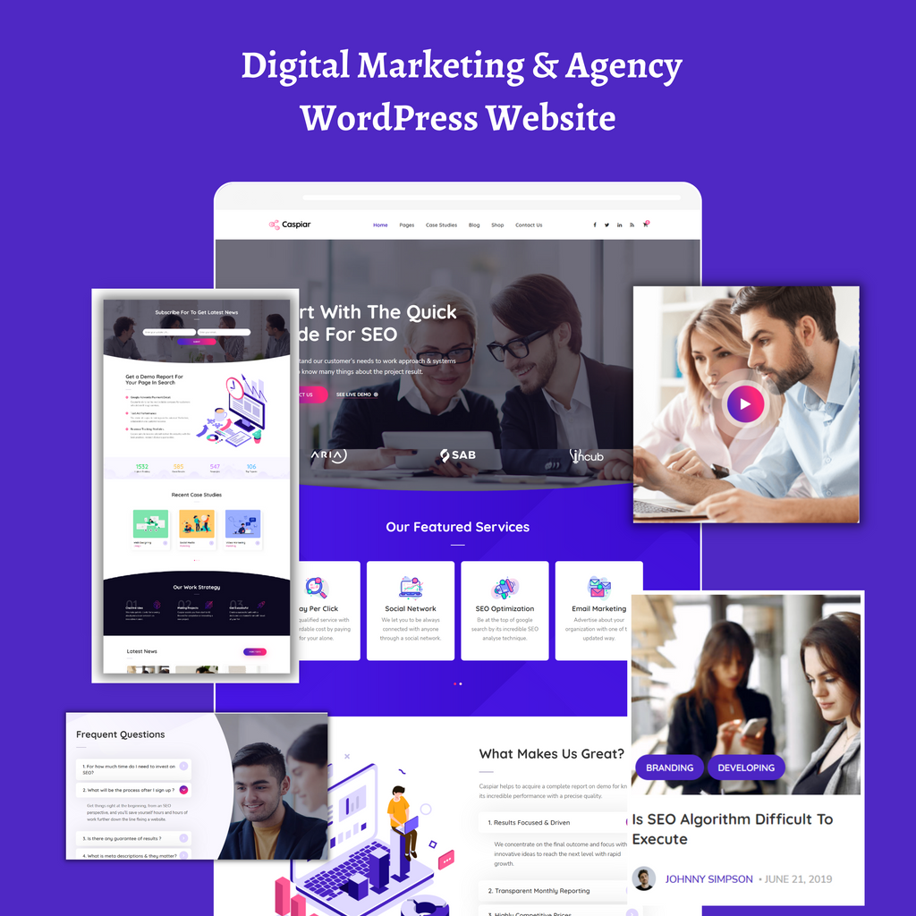 Digital Marketing & Agency WordPress Responsive Website