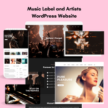 Music Label and Artists WordPress Responsive Website