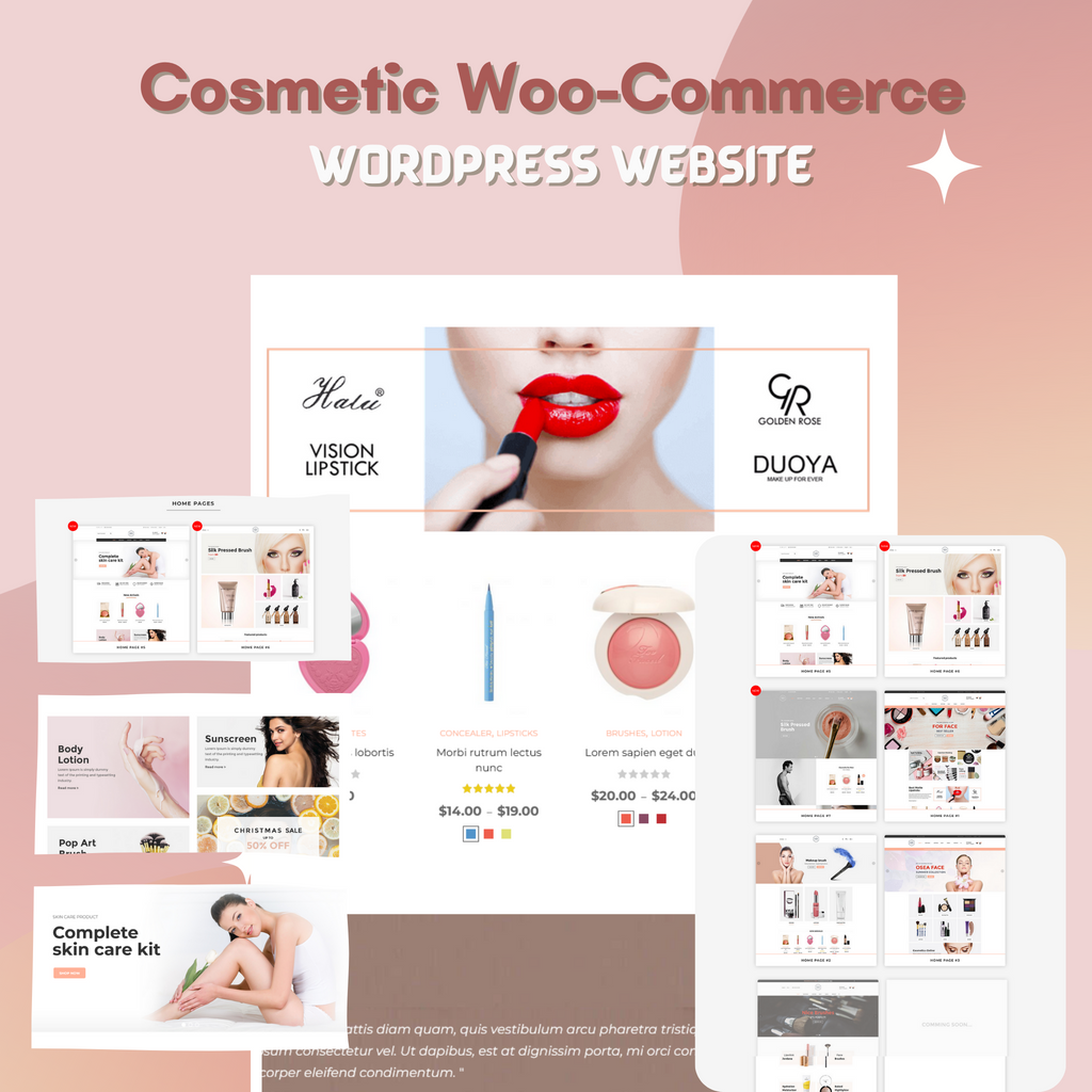 Cosmetic Woo-Commerce WordPress Responsive Website
