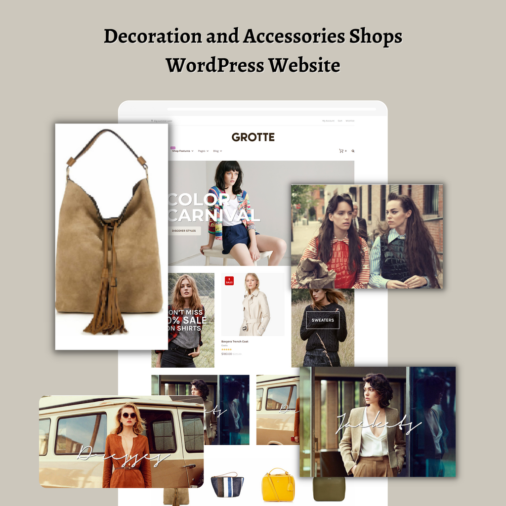 Decoration and Accessories Shops WordPress Responsive Website