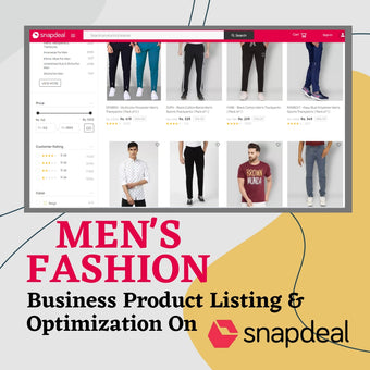 Men's Fashion Business Product Listing & Optimization On Sapdeal