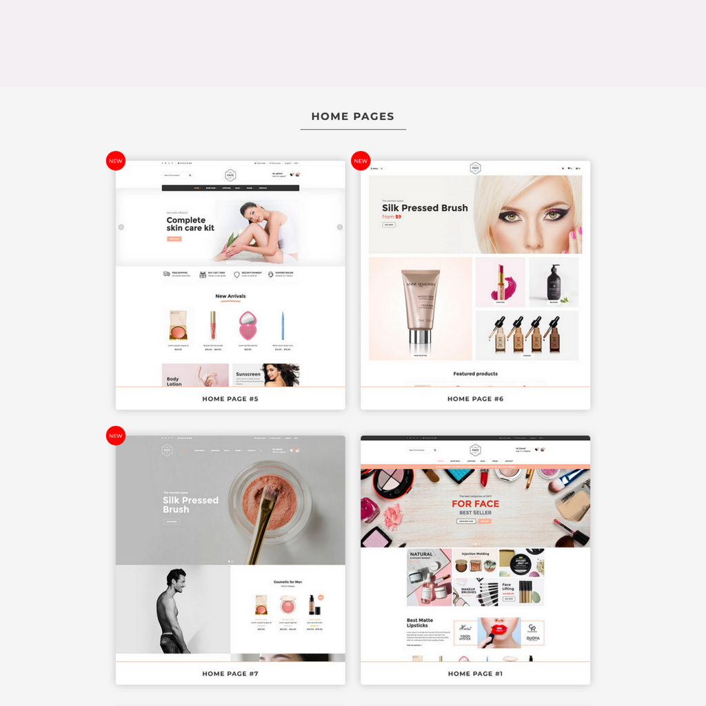 Cosmetic Woo-Commerce WordPress Responsive Website