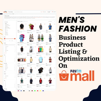 Men's Fashion Business Product Listing & Optimization On Paytm mall