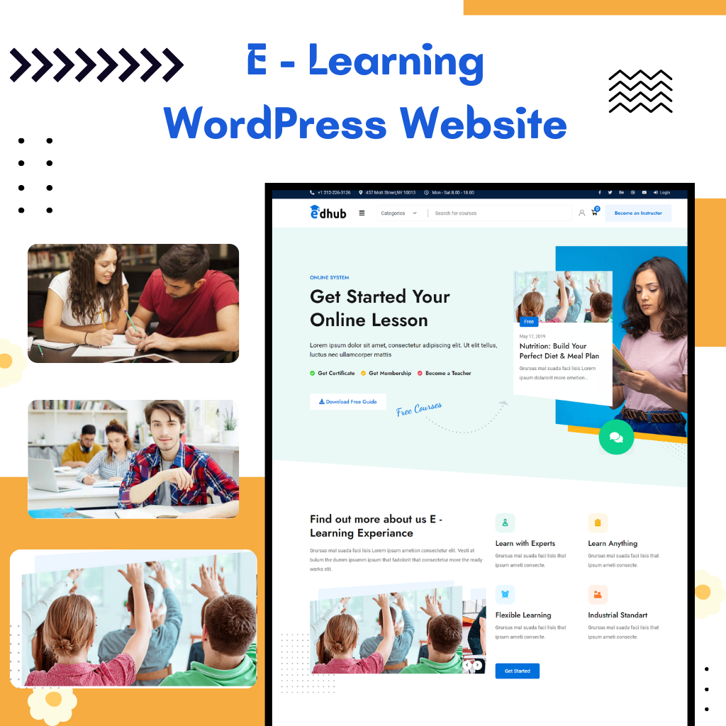E - Learning WordPress Responsive Website