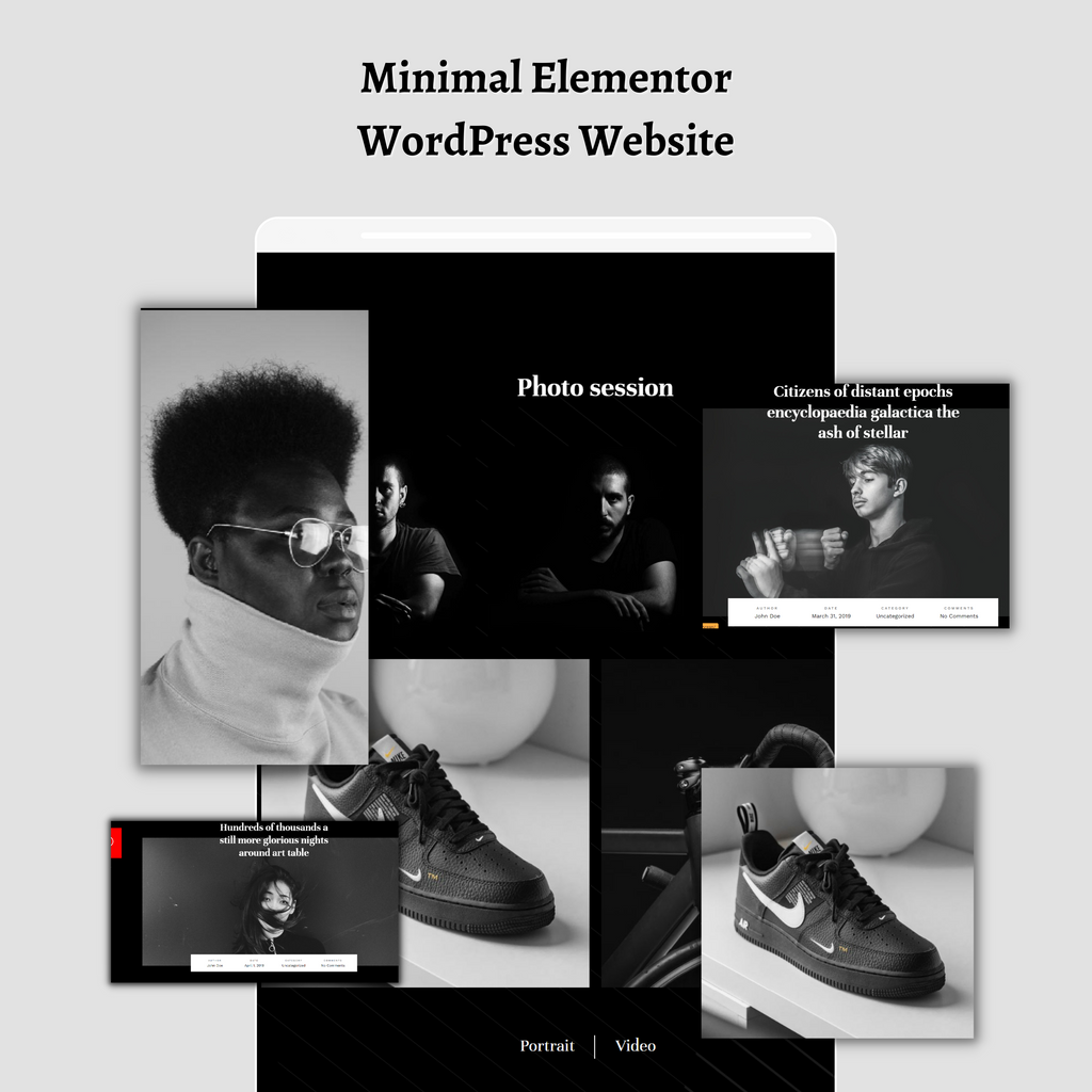 Minimal Elementor WordPress Responsive Website